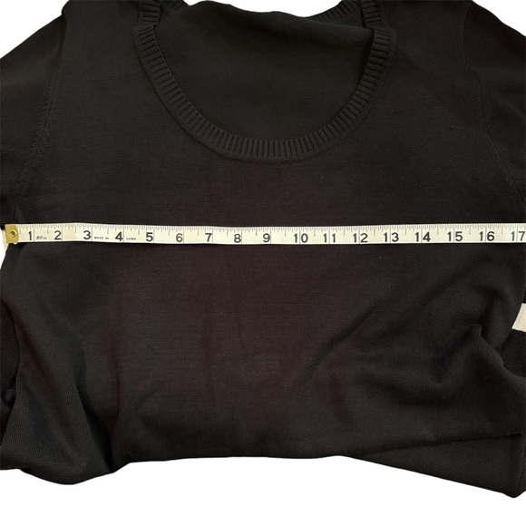 Black and white sweater knit dress size 10 short sleeve - Picture 5 of 6